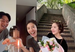 43-year-old Son Dam-bi: "♥Hopes Lee Kyu-hyuk and Haei will smile a lot" — A heartwarming birthday celebration [Star Issue]