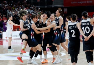 [One Sweep] Women's Basketball Players United in Joy of Gold Medal After Beating Japan