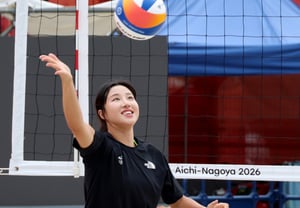 [Foto] «¡Por fin la ronda de 16!» La voleibolista de playa Shin Ji-eun