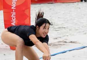 [Ảnh]'Nhận bóng trước!!' Bóng chuyền bãi biển Shin Ji-eun