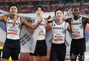 "Is this a neighborhood sports day?" Men's relay team nearly loses medal despite setting Korean record... Organizing committee that gave and then took away Thailand's bronze medal sparks "outrageous farce" [Aichi-Nagoya Asian Games]