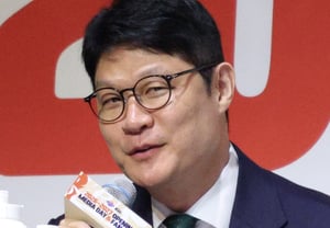なんと77.8％。いよいよ監督就任初シーズンなのに「優勝候補への集中投票」だなんて、「激励・応援の意味だと思うけど…」" [漢南洞現場]