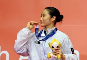 [Một lần thôi]Nếm mùi huy chương vàng xem sao? 'Yamaguci Nhật Bản 2-0 shutout, lễ kỷ niệm huy chương vàng thật vui!' An Se-young — nhà vô địch thế giới