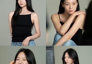 Lee Som, from chic charisma to a contrasting smile.. New profile photos unveiled