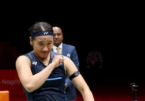 [Foto] An Se-young, conmovida: "Shutout 2-0 ante Akane Yamaguchi de Japón", la mejor del mundo