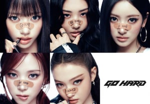 El vendaje en el rostro de MEOVV… La intensa aura que no puede ocultarse en el teaser de ‘GO HARD’