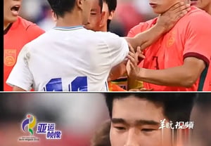 "首を絞めるまで出た血戦" 中国-ウズベキスタンのPK戦→中国3位、28年ぶりの'サッカーメダル' [愛知名古屋AG]