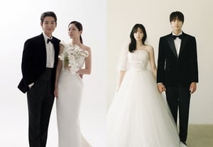 Song Ji-ho and Kim So-ri to tie the knot; Lee Yu-jin and Cha Kyung-eun also announce same-day weddings: A wave of pink news sweeps through the entertainment industry [Comprehensive]