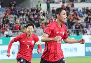 [Photo] Oh Se-hoon scores the decisive goal with a header