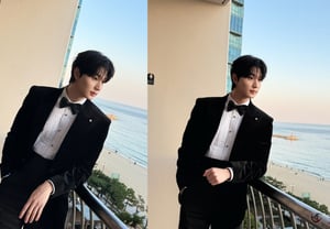 Kim Jae-won, con esmoquin y vistas al mar.. El príncipe del Festival Internacional de Cine de Busan