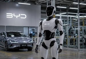 «Следующий после электромобилей — роботы»… BYD впервые раскрыла патент на самостоятельно разработанный гуманоидный робот