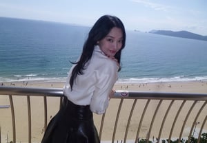 シン・ミナ、♥キム・ウビンと結婚後初の国際部活動を終え..「釜山もさようなら」