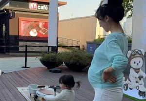 «EJH♥» Ayane, paseo en el último mes de embarazo… DLINE a punto de estallar