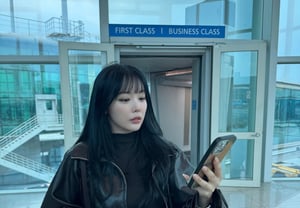 Hồng Jin-young, thoải mái trước khoang hạng nhất máy bay... "Về Hàn Quốc thôi"