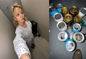 AOAジミン、いじめ論争後..ビール缶が山ほど→病院で治療中 「お酒を飲んでやっと眠れる」