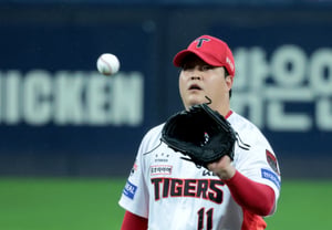 [Foto] Jo Sang-woo, que salió al montículo en la parte alta de la octava entrada