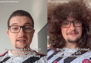 "Solo me cortaré el pelo si Manchester United gana cinco partidos seguidos..." Las lágrimas de un aficionado con "cabello largo obligatorio" durante 743 días: "No he podido cortármelo mientras cambiaban cinco entrenadores"