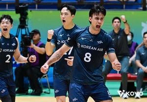 Tearful 'Tommy-Yu' Reunion: Korean Air Defeats Samsung Fire, Proving They Are Still the Top Contenders for the Title [Yeosu On-Site Review]
