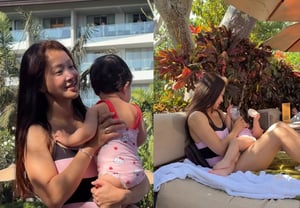 Lee Si-young, in a swimsuit, even breastfeeding her daughter: "The most important part of our day" — cool attitude [Star Issue]