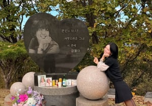 Choi Jun-hee Visits Late Mother Choi Jin-sil's Grave: "To Draw Strength from Mom"
