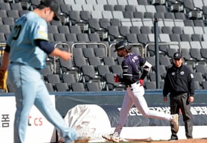 "No problem with a two-week break" — An Hyun-min walks on an 8-pitch count, Hilliard hits a go-ahead two-run homer! KT leads 2-0 in the top of the second inning [Suwon On-Site]