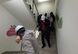 Centro de Ética Deportiva, realiza ejercicio de defensa civil para fortalecer la capacidad de respuesta ante incendios... Han Min-su, director interino: "Refuerzo de la conciencia de respuesta a desastres y seguridad entre el personal"