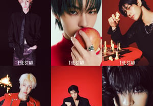 xikers, 10 members, 10 colors in red and black! Adorn the cover of a fashion magazine