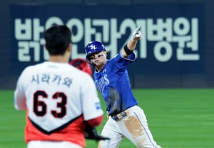 [Ảnh] 'Shirakawa là băng' Ryu Ji-hyuk đánh home run hai điểm ngược dòng