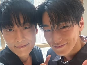 허남준 쌍둥이 동생인 줄..에이티즈 최산과 깜짝 커플샷 [스타이슈]
