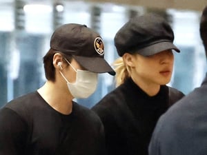 BTS 슈가-지민 '멋진 모습으로 출국'[★포토]