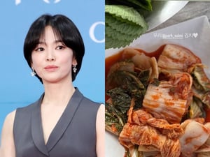 송혜교, '45억 매출' 박솔미표 김치 홍보.."우리 솔미 김치♥" [스타이슈]