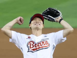 [포토] 진선규 '두산 KS 가자!'