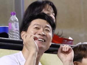 [포토] 진선규, 해맑은 응원