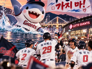 "부캉아 가지 마!" 상어 나타나고 롯데 43득점 폭발→승승승승승! '거인'이 KBO 막판 판도 흔든다