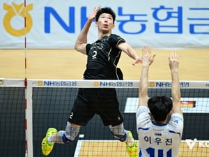 '中 국대 장추안 효과' 현대캐피탈, '11블로킹' 통곡의 벽 가동... 삼성화재 꺾고 4강행 확정 [여수 현장리뷰]
