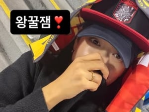 '최태준♥' 박신혜, 출산 한 달만..야구장 포착, 최강 동안 미모
