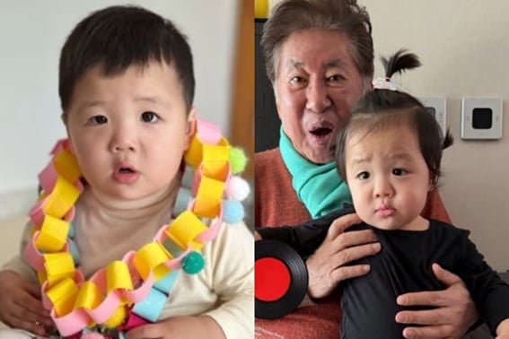 黄宝拉子，越来越像老爷爷金龙健了演员遗传基因