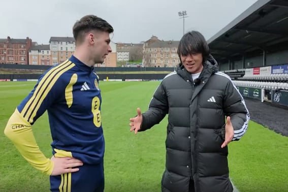 "Reunited after 20 years with the kid who gave me soccer shoes." "Celtic junior" Tierney said, "I'm still home with that gift"
