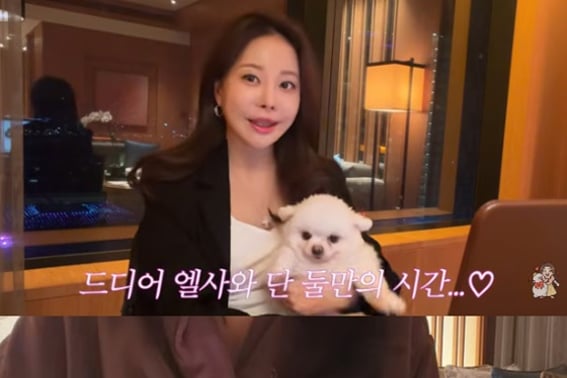 '이혼' 아옳이, 반려견과 1박 160만원 호캉스.."Reserved a great room"