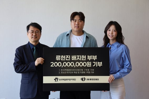Ryu Hyun-jin ♥ Bae Ji-hyun's 200 million donation precedes.."I hope it helps sick children" [Official]