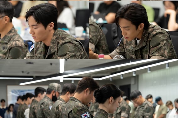 Park Ji-hoon → Yoon Kyung-ho's 'big shots' are united.."Drunken Servants," read the script in military uniform