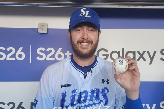 Jack O'Clune's Sincere Words: "I Want to Stay with Samsung Until the End of the Season → Pride in Australian Players Competing in Korean Baseball"