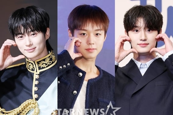 1st: Byun Woo-seok, 2nd: Park Ji-hoon, 3rd: Kim Jae-won