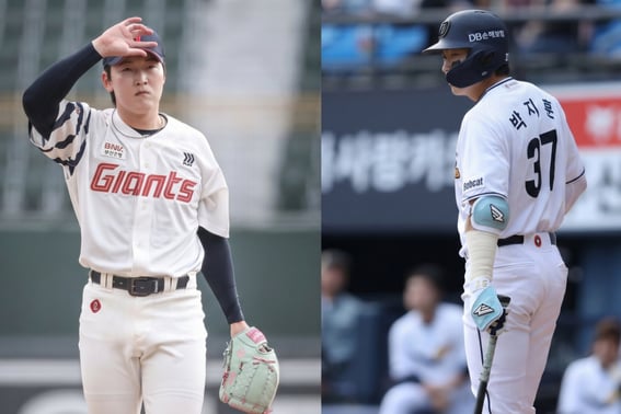 "啊!' 面对四坏球上垒的投手,他大声喊道:"好疼!"→比赛结束后,我马上打了电话。 "温暖人心"的乐天和斗山两个男子汉的"友情"幕后故事