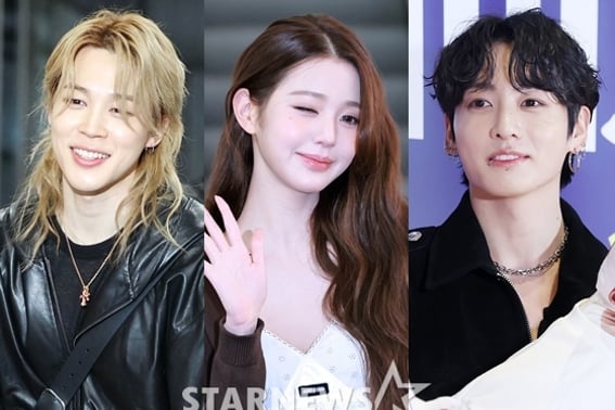 1位 BTS・ジミン、2位 IVE・チャン・ウォニョン、3位 BTS・ジョングク
