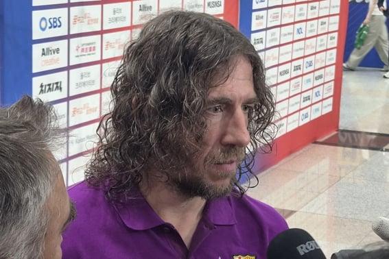 'Trái tim của Barca' Puyol, Gerrard's goal!' 48 tuổi vẫn còn nóng bỏng... "Trên Mix Zone nói là Chúng ta đã chơi rất vui mà không bị thương."" Ngọt ngào [hiện trường Sangam]