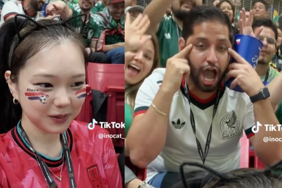"韓国、申し訳ありません、あの人はメキシコの恥"··· 韓国人に対する「目を引き裂く」人種差別に現地のファンも怒りを表明