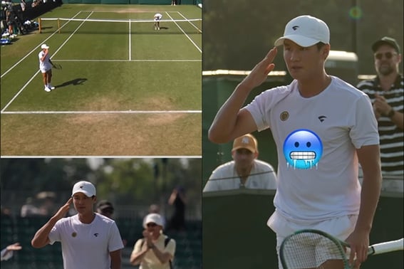 "Kwon Soon-woo is back": Wimbledon also takes note of the victory "salute"... Return to Grand Slam main draw after two years