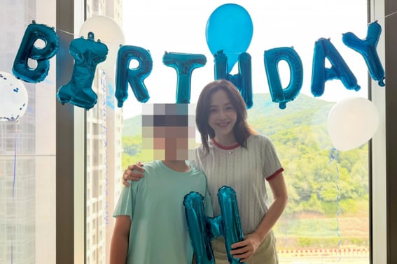 Kang Sung-yeon, first 'son's birthday' after remarriage even more touching... "You are a miracle to mom today"