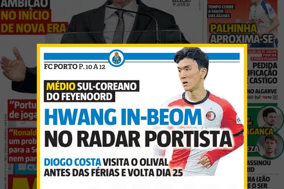 '韓国の核心ミッドフィルダー' ポルトガルの最高名門が呼ぶ、FCポルト 'ファン・インボムのラブコール'